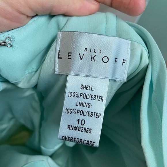 Bill Levkoff Mint Green Bridesmaid Dress - Picture 3 of 4